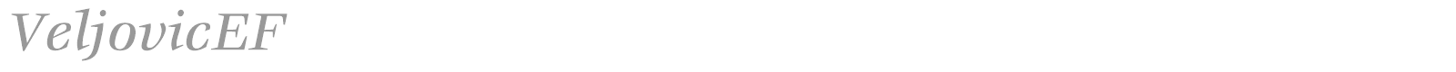 VeljovicEF font preview