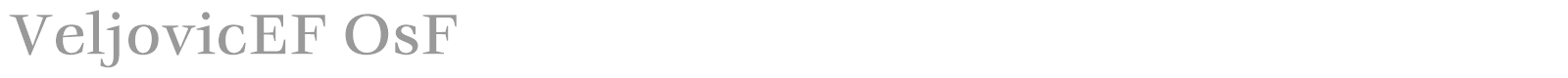 VeljovicEF font preview