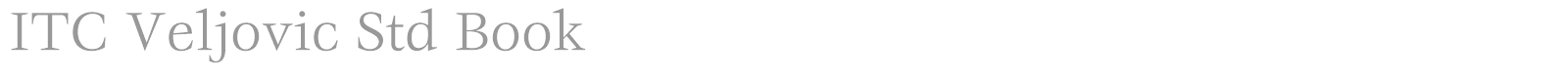 VeljovicEF font preview
