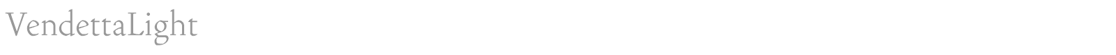 VendettaLight font preview