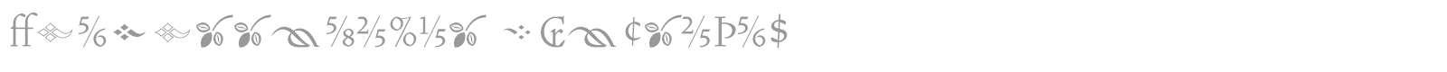 VendettaLight font preview