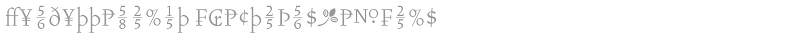 VendettaLight font preview