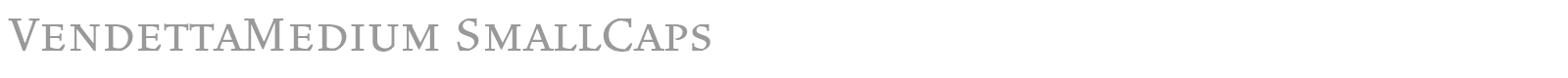 VendettaMedium font preview
