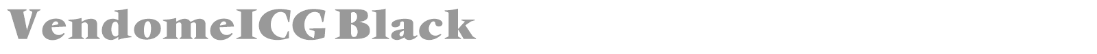 VendomeICG font preview