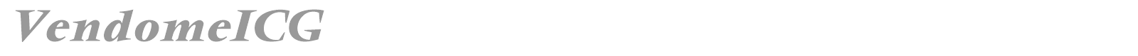 VendomeICG font preview