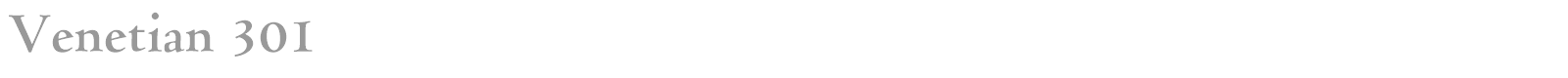 Venetian 301 font preview