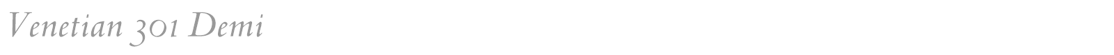 Venetian 301 font preview