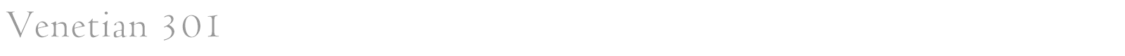 Venetian 301 font preview