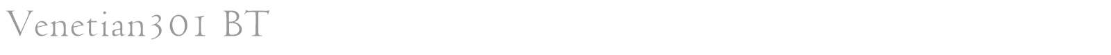 Venetian 301 font preview