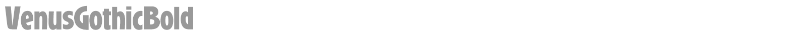 VenusGothicBold font preview