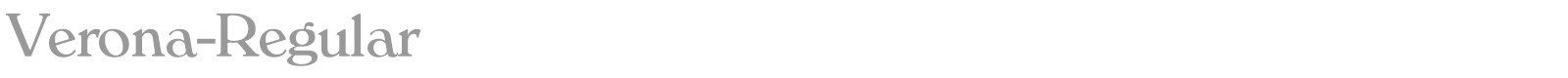 Verona-Regular font preview