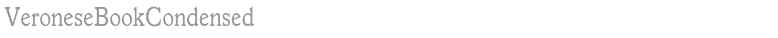 VeroneseMedium font preview