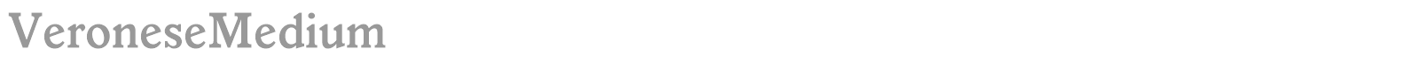 VeroneseMedium font preview