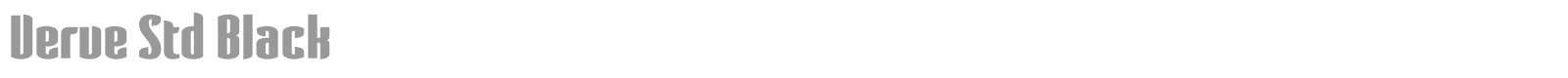 Verve Std font preview