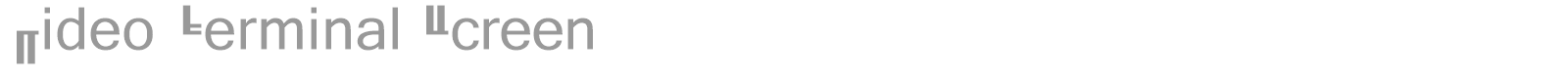 Video Terminal Screen font preview