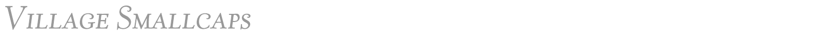 Village font preview