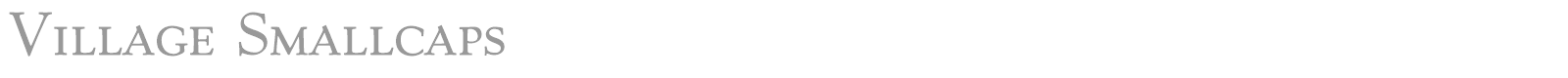 Village font preview