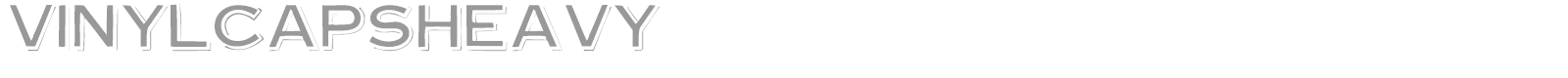 VinylCapsHeavy font preview