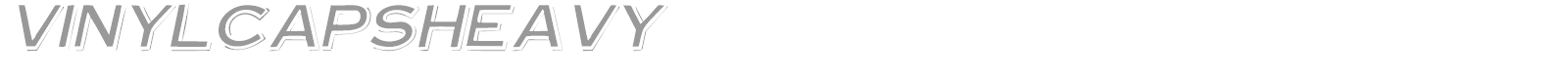 VinylCapsHeavy font preview