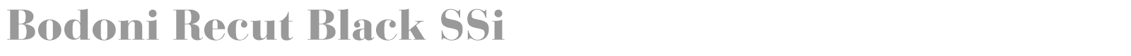 Bodoni Recut Black SSi font preview