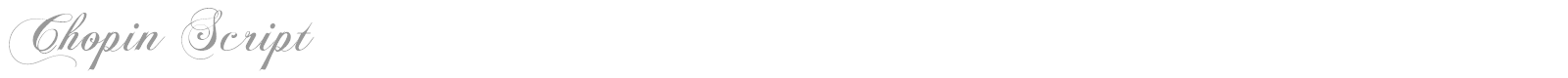 Chopin Script font preview