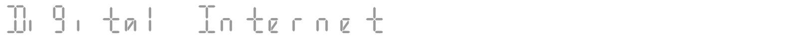 Digital Internet font preview