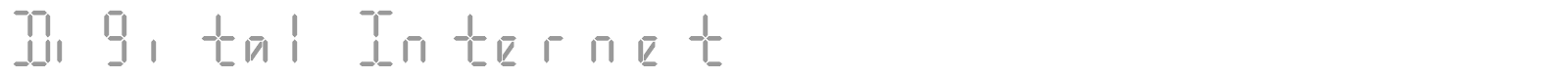 Digital Internet font preview