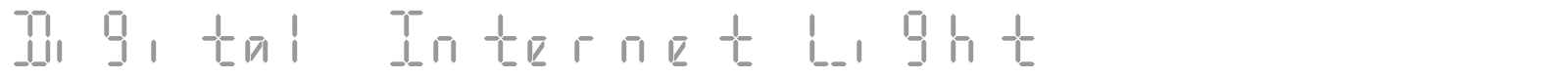 Digital Internet font preview