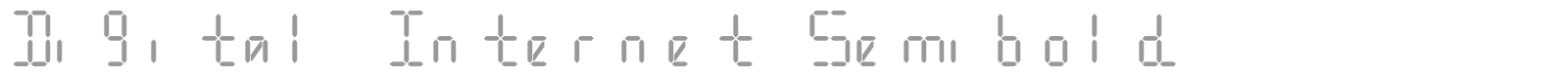 Digital Internet font preview