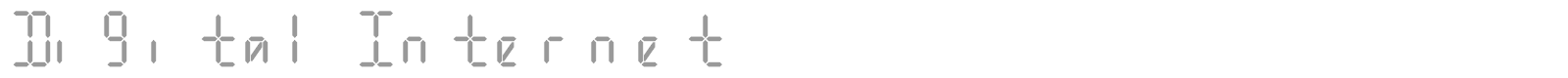 Digital Internet font preview