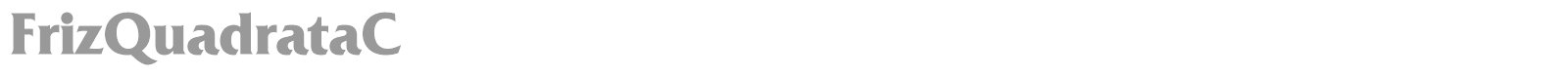 FrizQuadrataC font preview