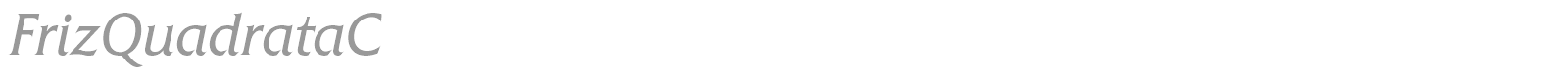 FrizQuadrataC font preview