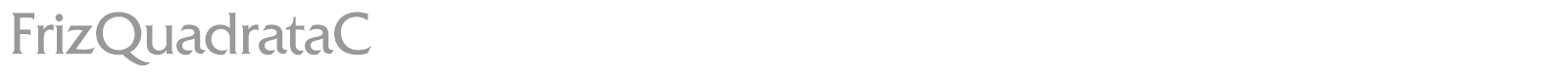 FrizQuadrataC font preview