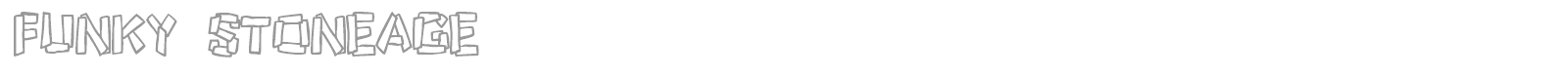 Funky Stoneage font preview