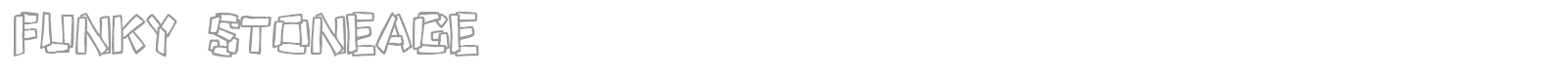 Funky Stoneage font preview