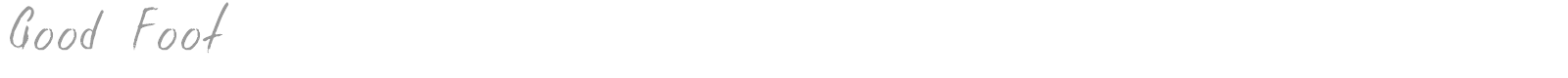 Good Foot font preview