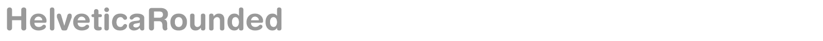 HelveticaRounded font preview