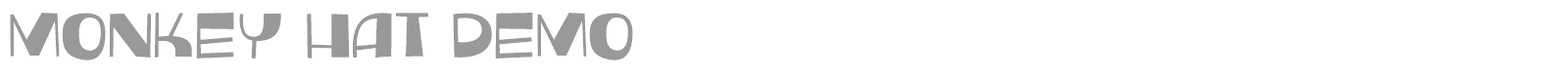 Monkey Hat DEMO font preview