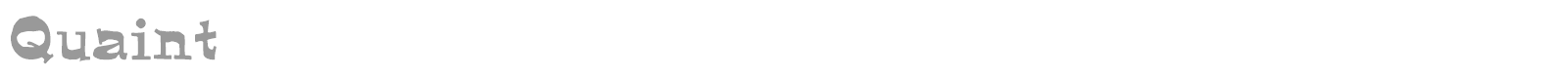 Quaint font preview
