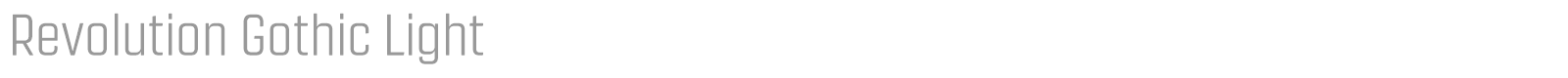 Revolution Gothic font preview
