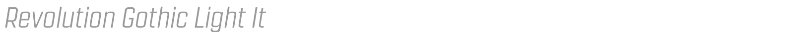 Revolution Gothic font preview