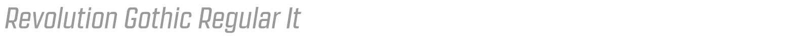 Revolution Gothic font preview