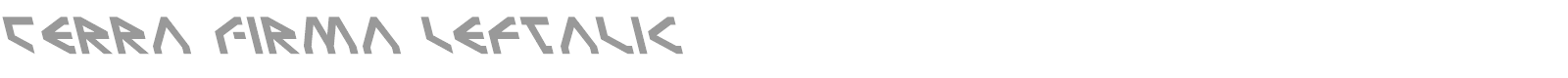 Terra Firma Leftalic font preview