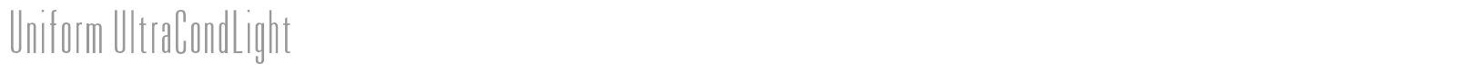 Uniform font preview
