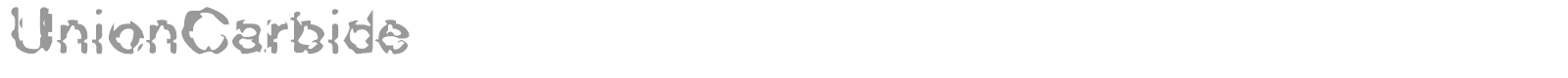 UnionCarbide font preview