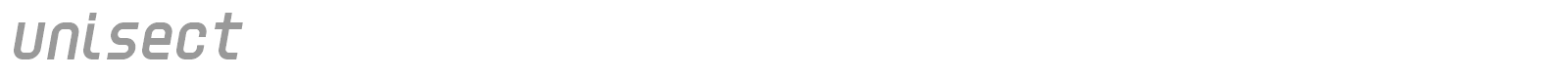Unisect font preview
