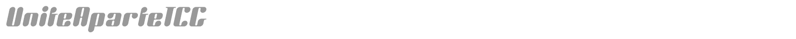UniteAparteICG font preview