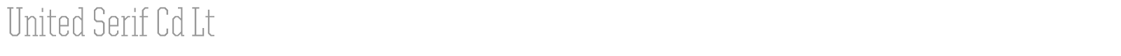 United Serif Cond font preview