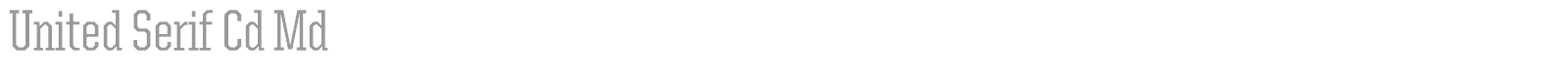 United Serif Cond font preview
