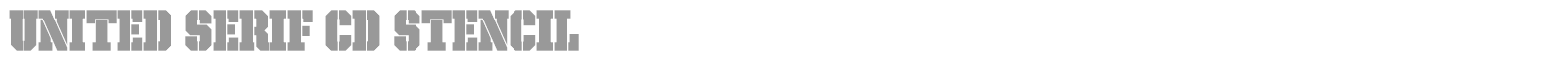 United Serif Cond font preview